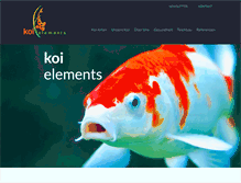 Tablet Screenshot of koi-elements.at